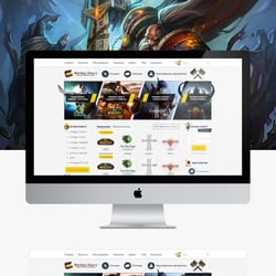 Информационный портал обменника игровой валюты ! — przykładowe portfolio freelancera w kategorii Projektowanie stron internetowych